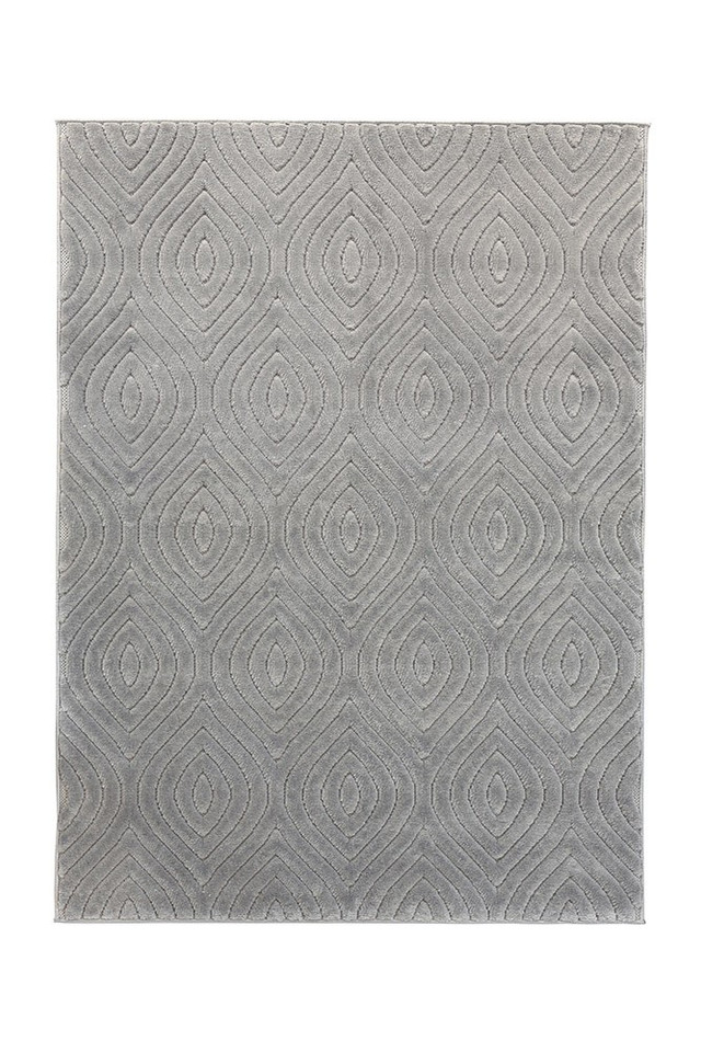 Malmo Tear Drop Grey Contemporary Indoor Outdoor Rug