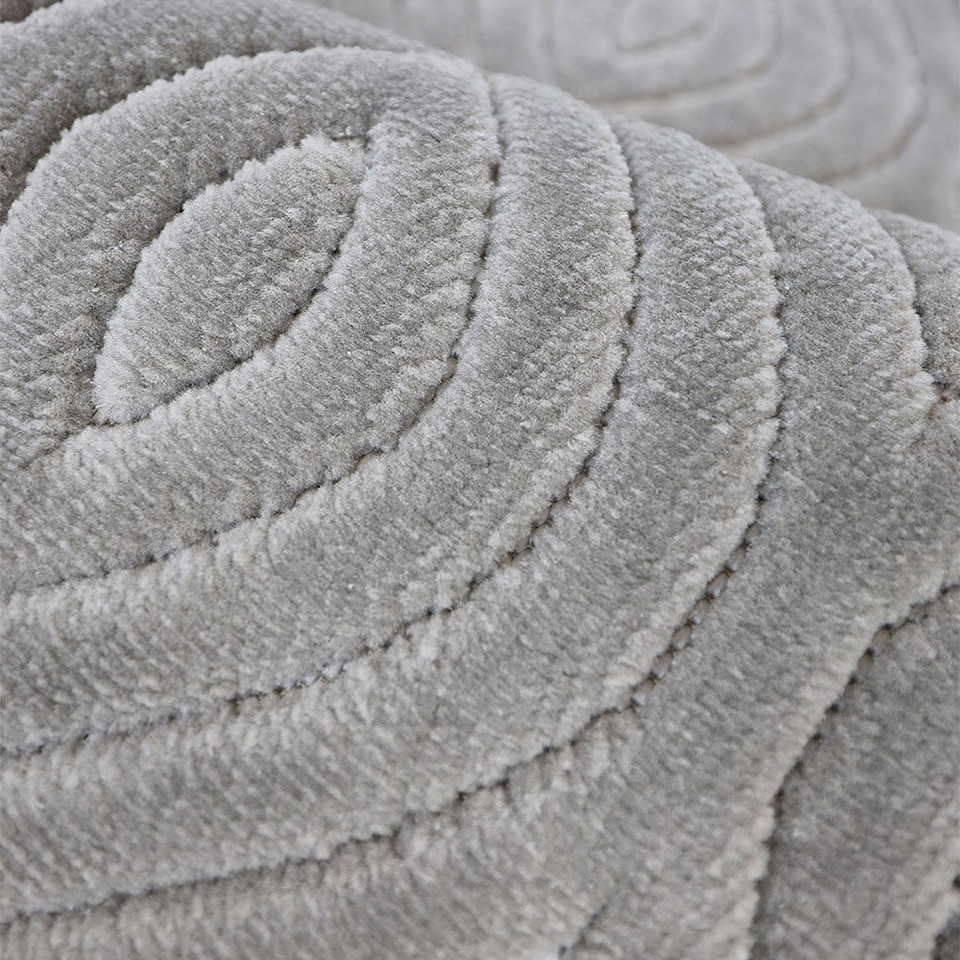 Malmo Tear Drop Grey Contemporary Indoor Outdoor Rug