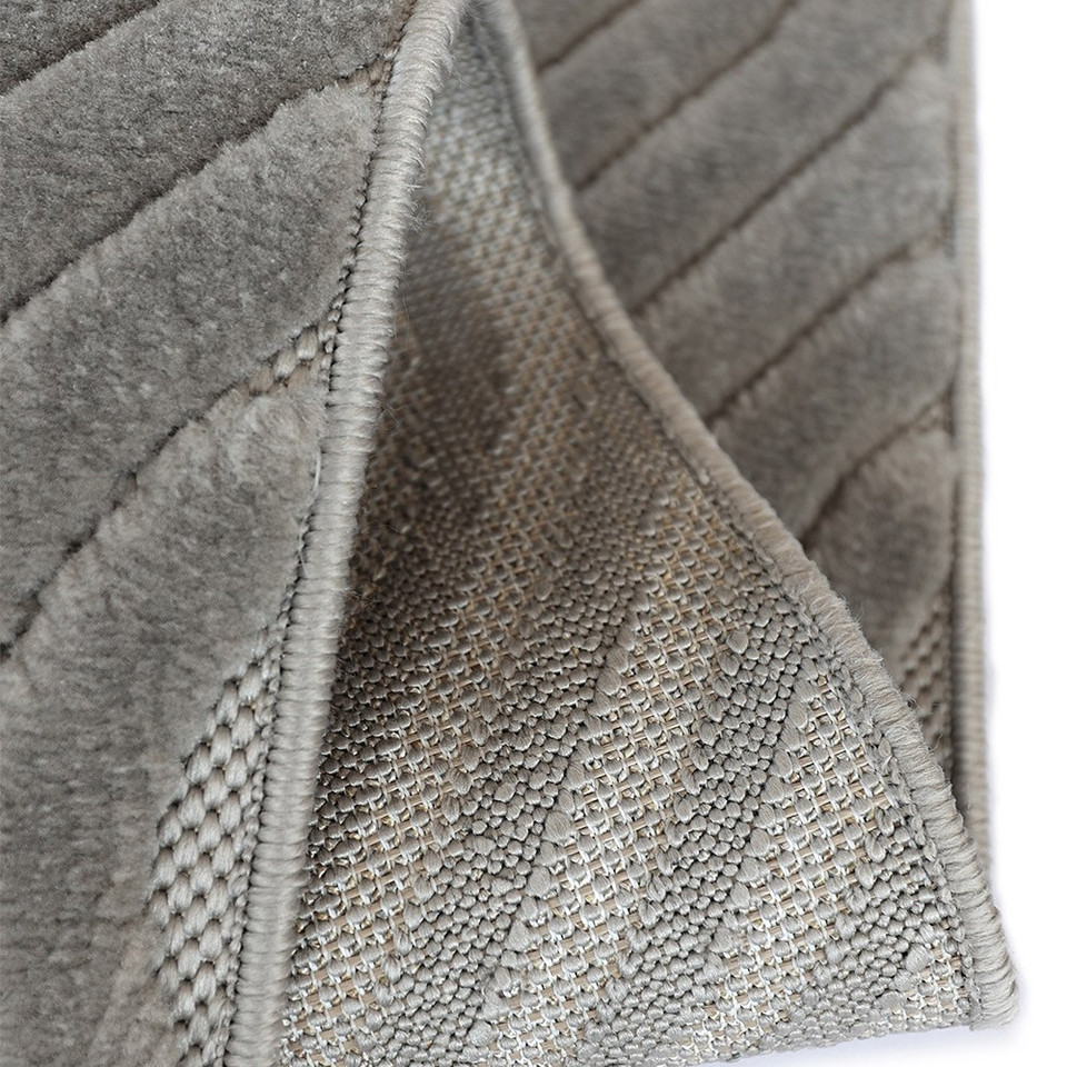 Malmo Tear Drop Grey Contemporary Indoor Outdoor Rug
