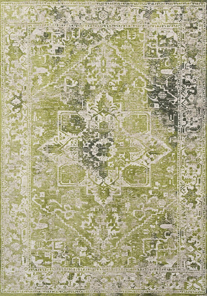Tabriz Olive Wood 9645 Indoor Outdoor Washable Eco Rug