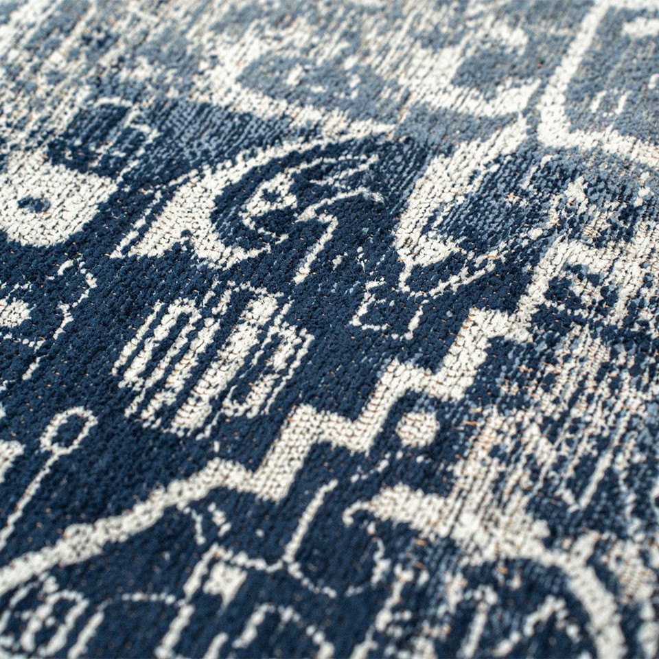 Tabriz Atlantide Blue 9646 Indoor Outdoor Washable Eco Rug