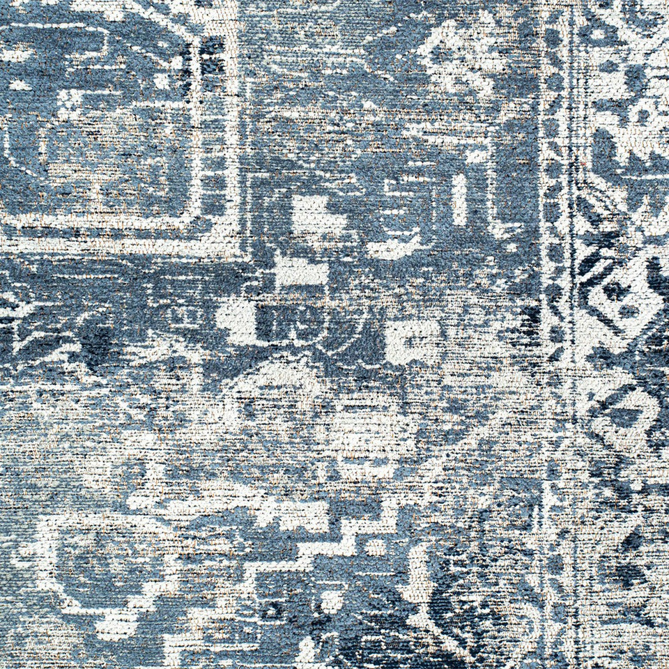 Tabriz Atlantide Blue 9646 Indoor Outdoor Washable Eco Rug