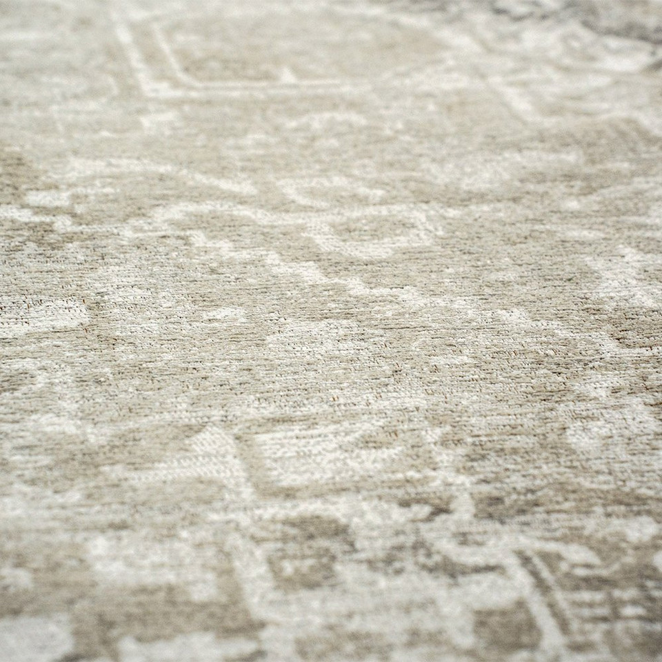 Tabriz Suede Beige 9647 Indoor Outdoor Washable Eco Rug