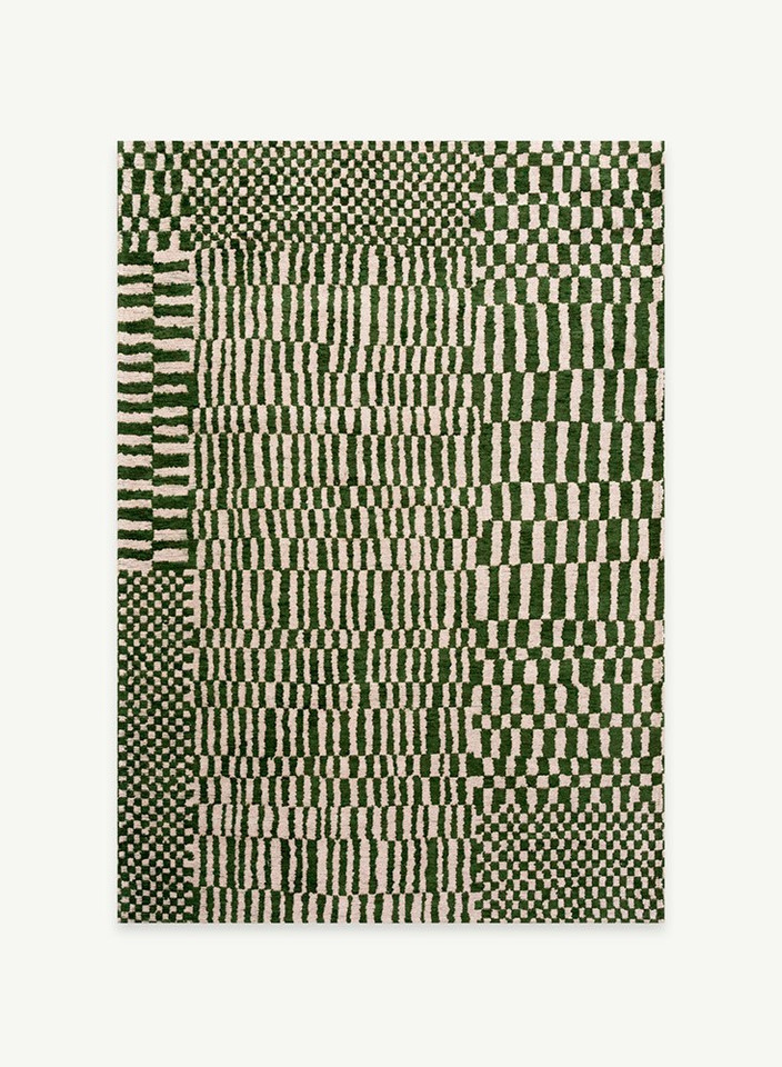 Structures Berber Oasis Green 9650 Indoor Outdoor Washable Eco Rug