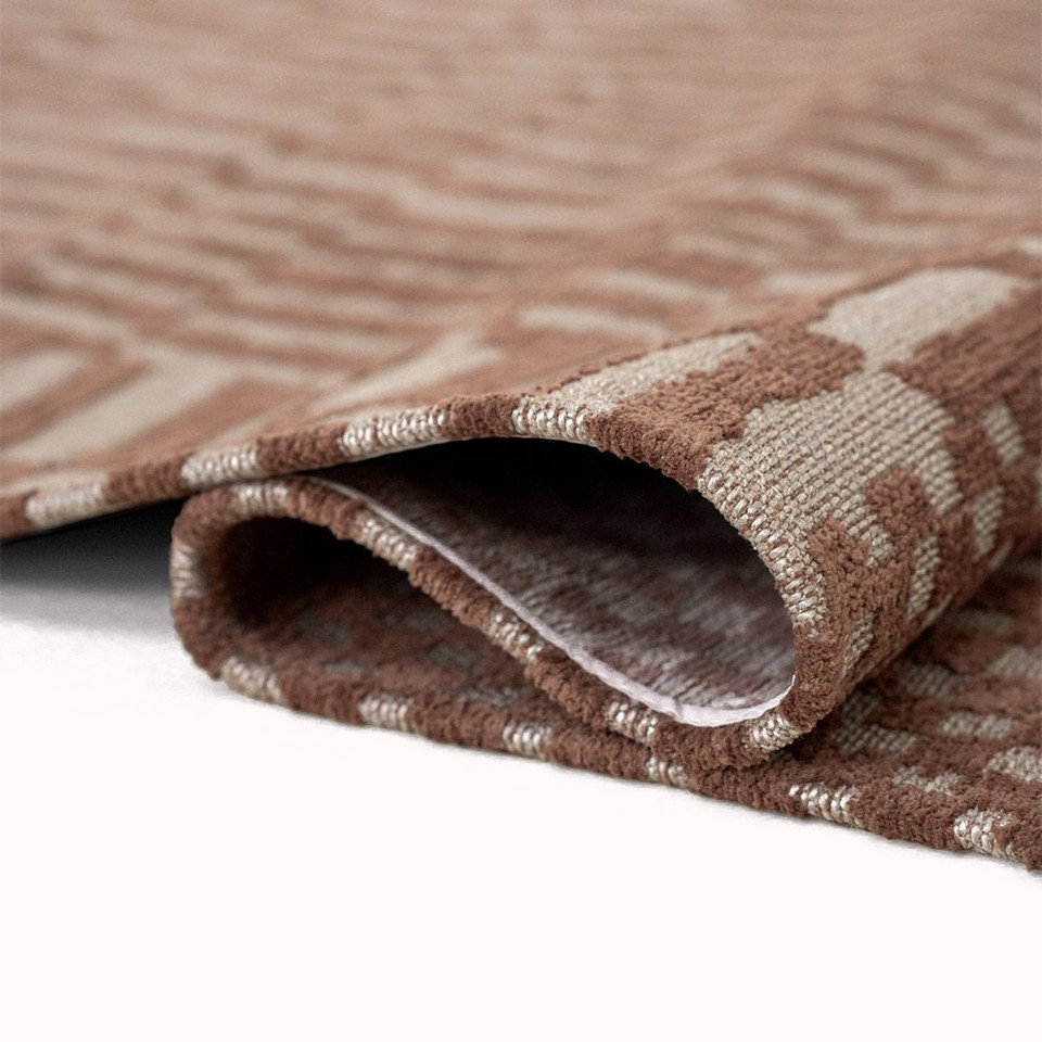 Structures Berber Ksar Brown 9653 Indoor Outdoor Washable Eco Rug