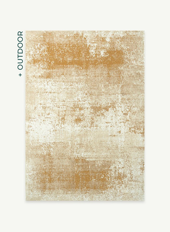 Virgin Land Mercury Beige 9654 Indoor Outdoor Washable Eco Rug