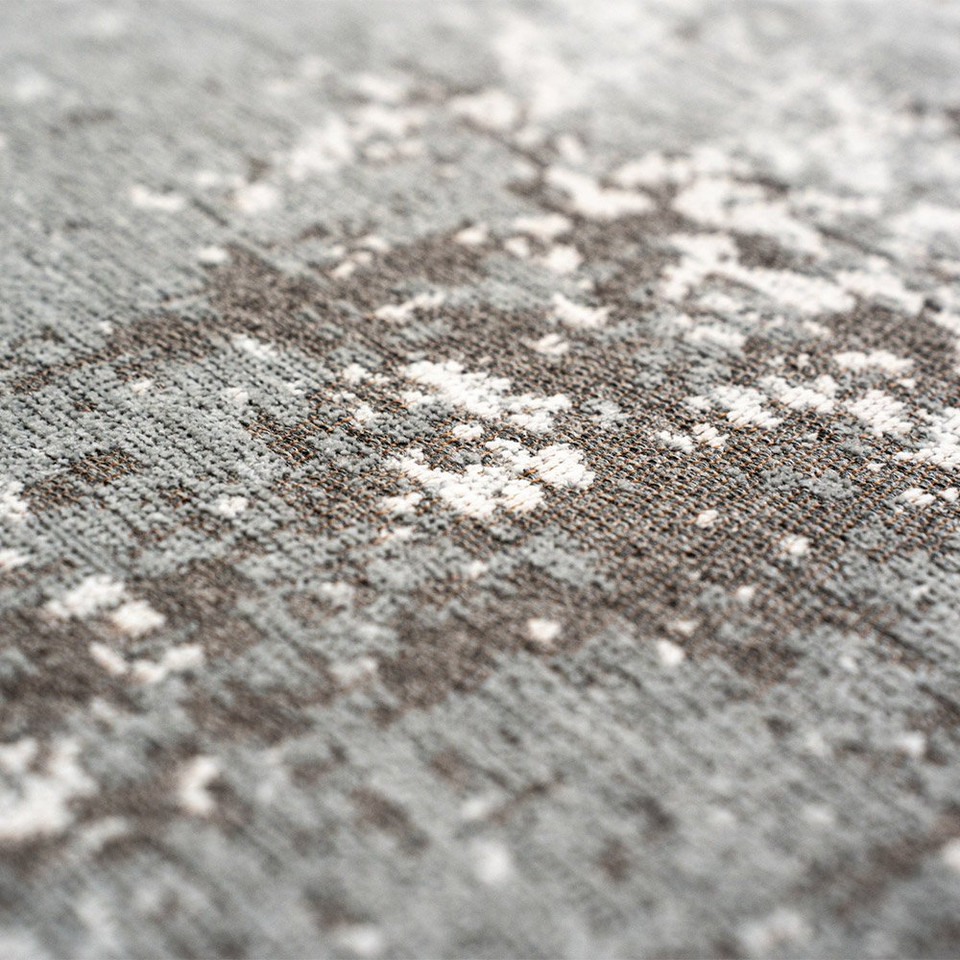 Virgin Land Venus Grey 9655 Indoor Outdoor Washable Eco Rug