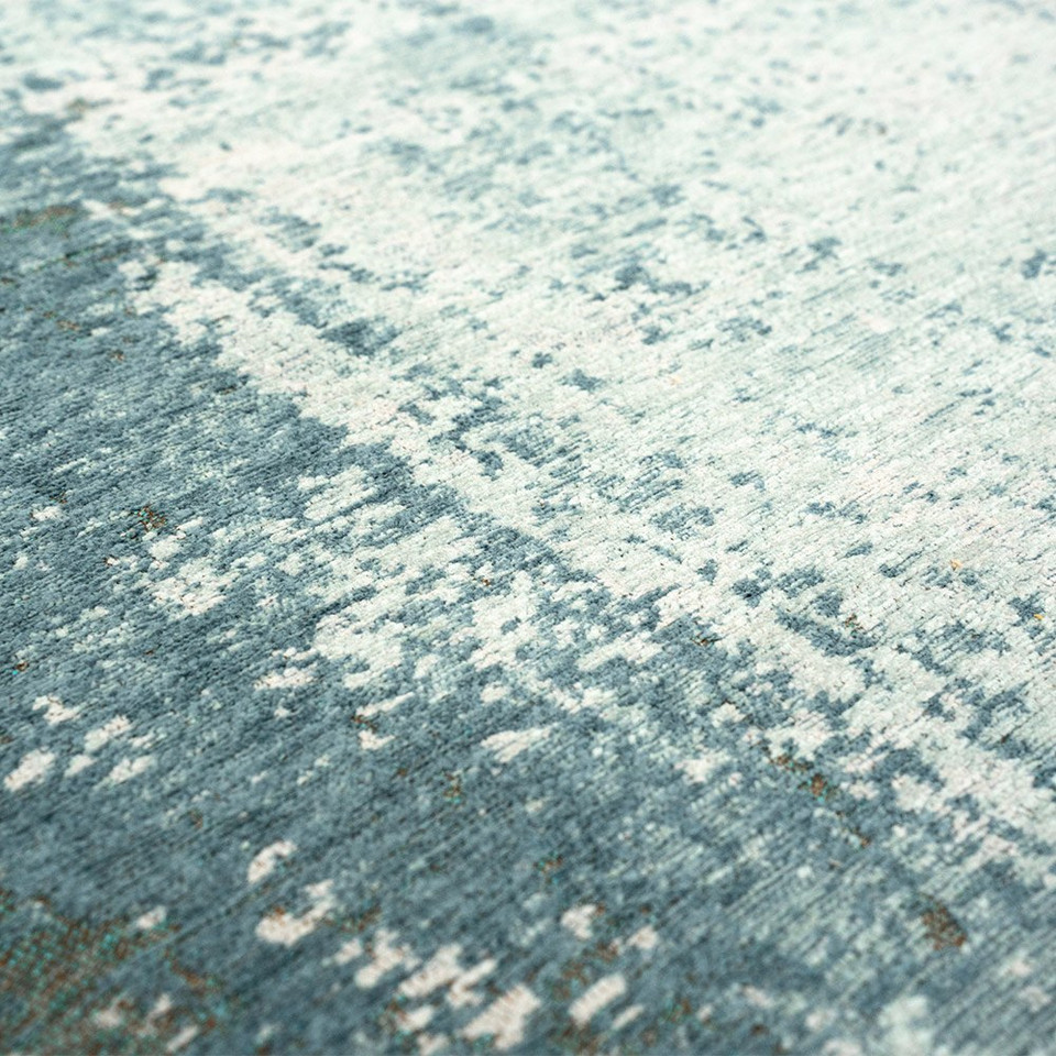Virgin Land Neptune Blue 9656 Indoor Outdoor Washable Eco Rug