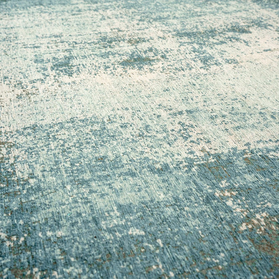 Virgin Land Neptune Blue 9656 Indoor Outdoor Washable Eco Rug