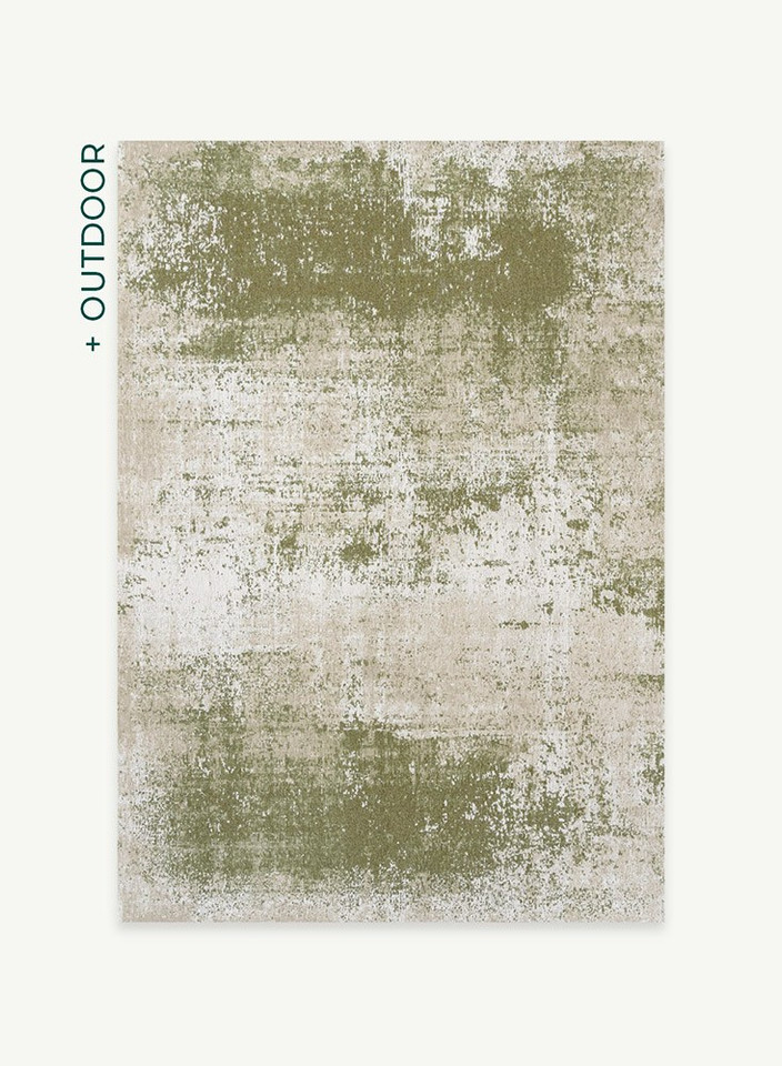 Virgin Land Uranus Green 9727 Indoor Outdoor Washable Eco Rug