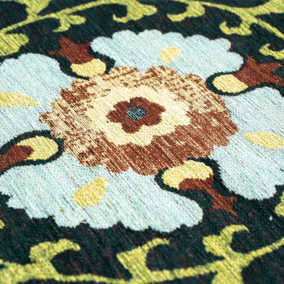 Suzani Bavaria Green 9729 Indoor Outdoor Washable Eco Rug