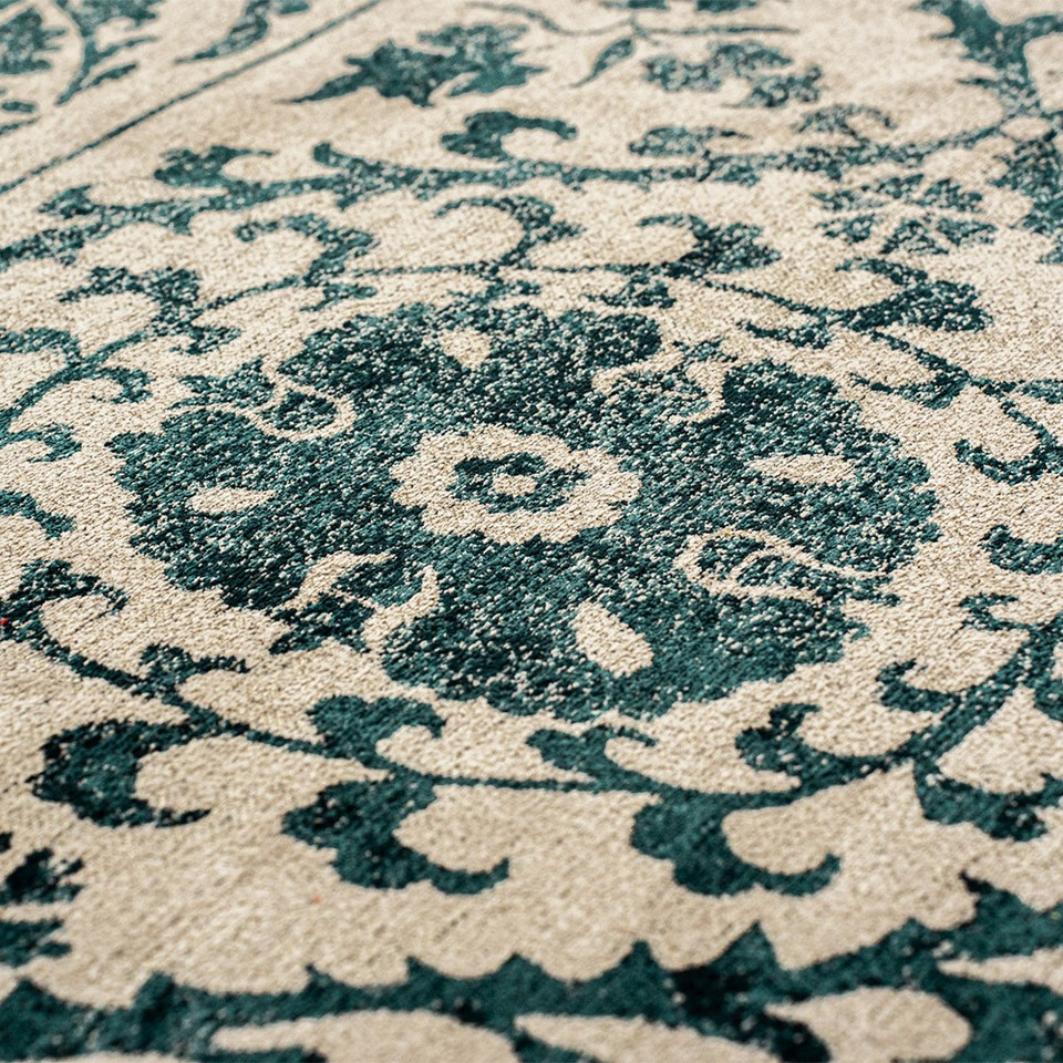 Suzani Notos Green 9733 Indoor Outdoor Washable Eco Rug