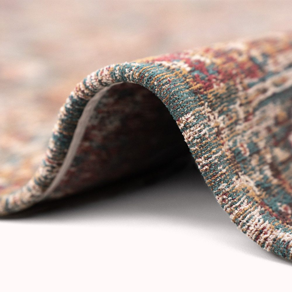 Kasak Almati Blue 9845 Indoor Outdoor Washable Eco Rug