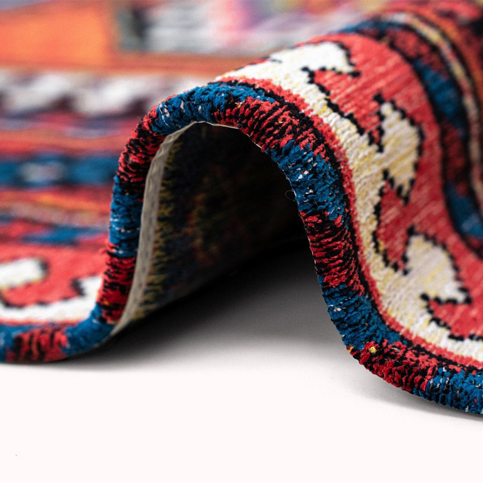 Antalia Red Mix 9844 Indoor Outdoor Washable Eco Rug