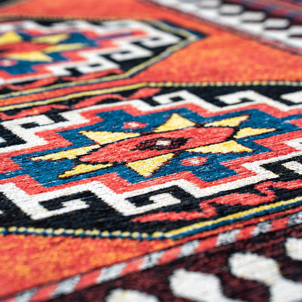 Antalia Red Mix 9844 Indoor Outdoor Washable Eco Rug