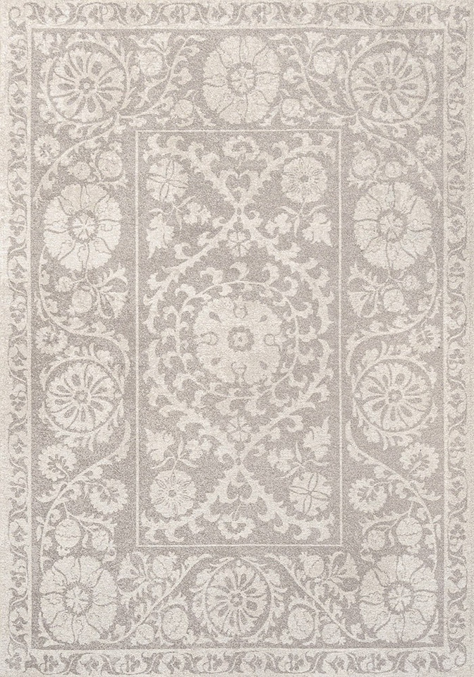 Suzani Boree Grey 9846 Indoor Outdoor Washable Eco Rug