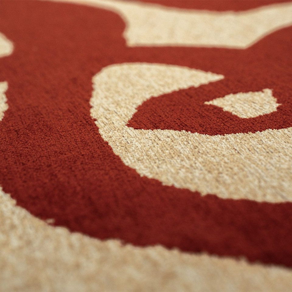 Craft Ribbon Imperial Red 9847 Indoor Outdoor Washable Eco Rug