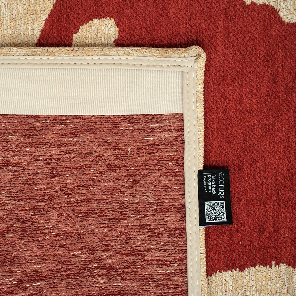 Craft Ribbon Imperial Red 9847 Indoor Outdoor Washable Eco Rug