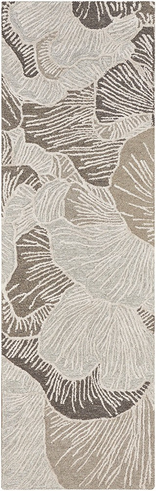 Avra AVR01 Floral Grey Rug Runner