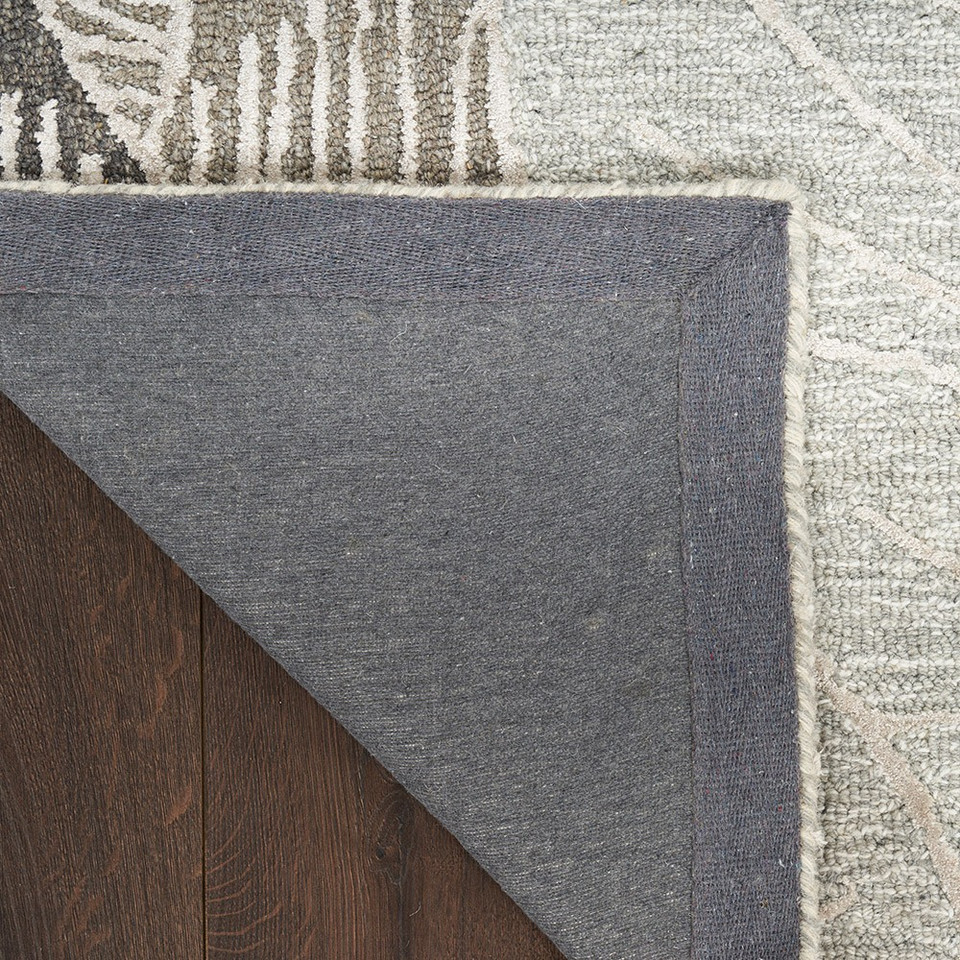 Avra AVR01 Floral Grey Rug Runner
