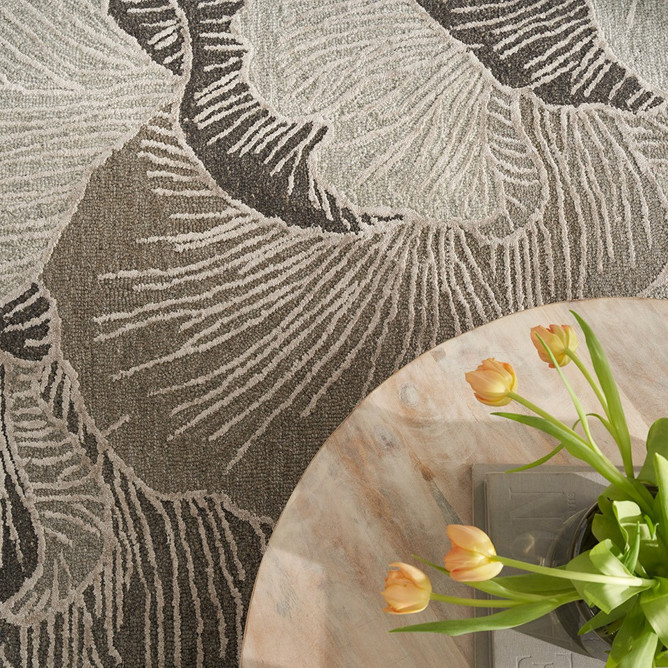 Avra AVR01 Floral Grey Rug