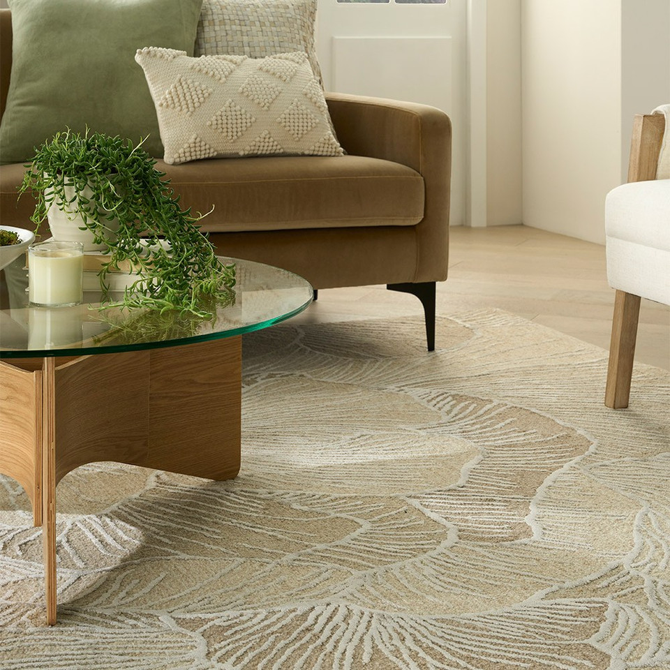 Avra AVR01 Floral Taupe Rug