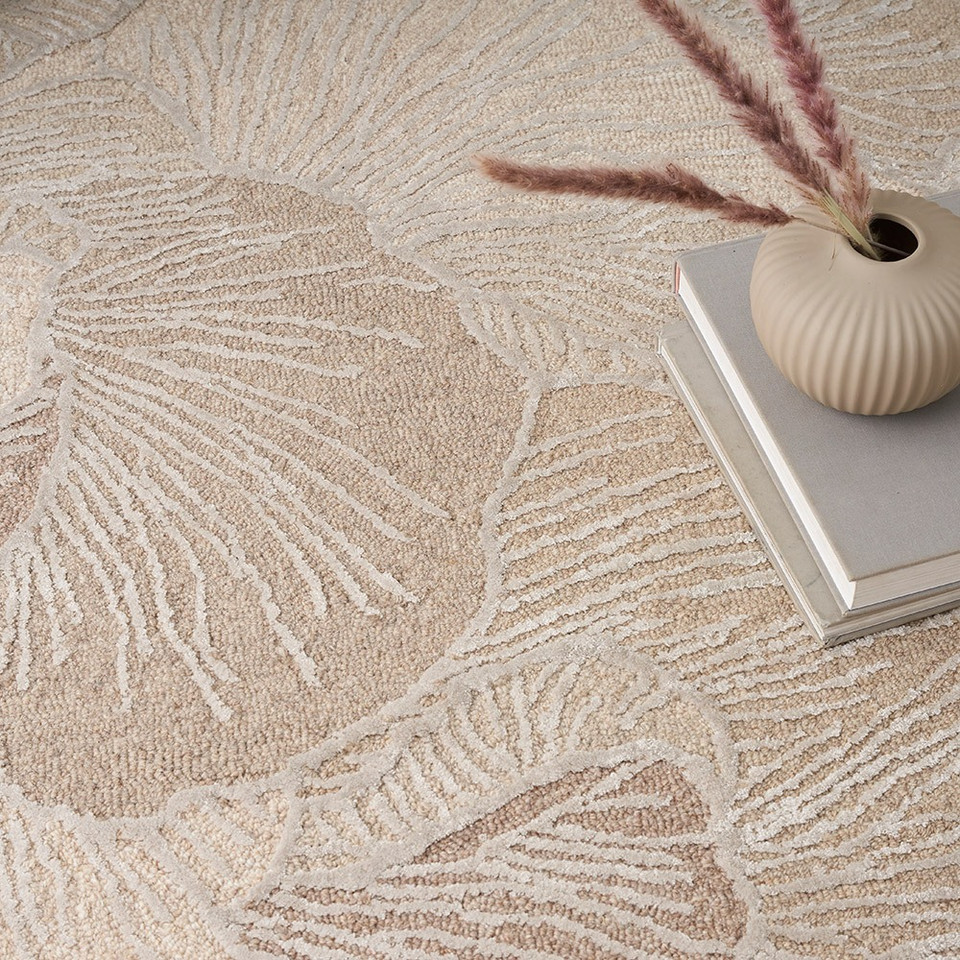 Avra AVR01 Floral Taupe Rug
