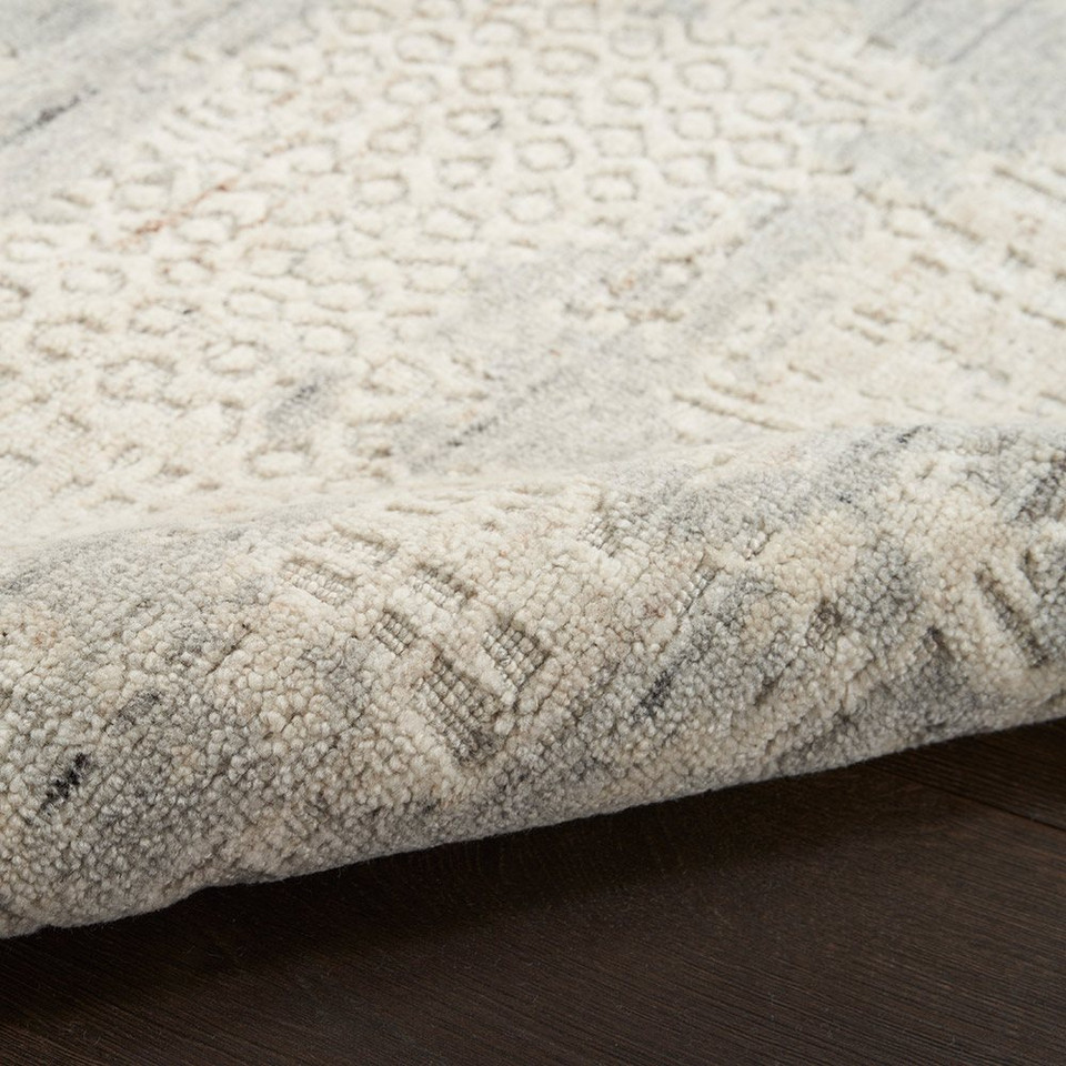 Harmony HAY04 Abstract Ivory Grey Rug