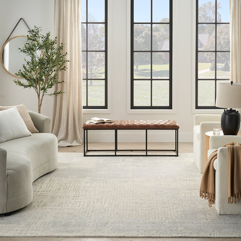Harmony HAY04 Abstract Ivory Grey Rug