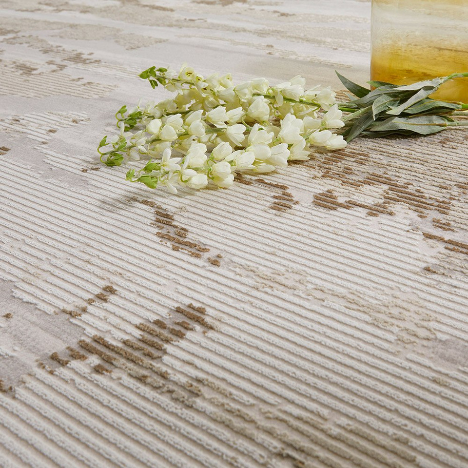 Skyline SK101 Abstract Ivory Beige Rug by Concept Looms