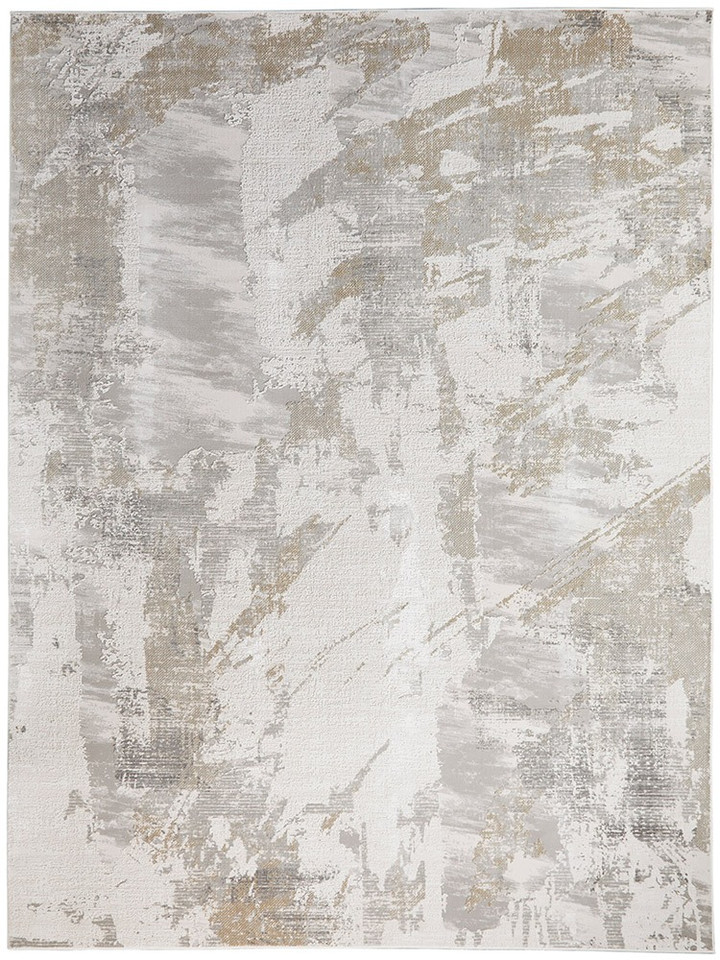 Skyline SK102 Abstract Ivory Grey Rug by Concept Looms