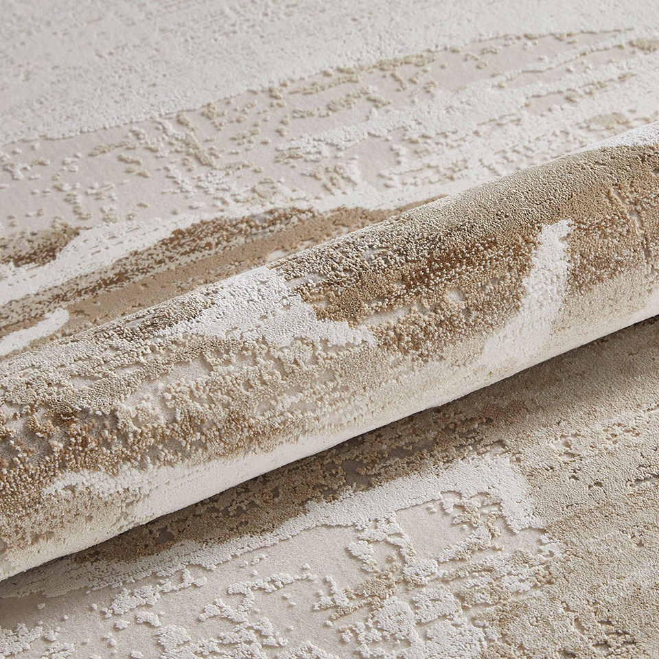 Skyline SK104 Abstract Ivory Beige Rug by Concept Looms