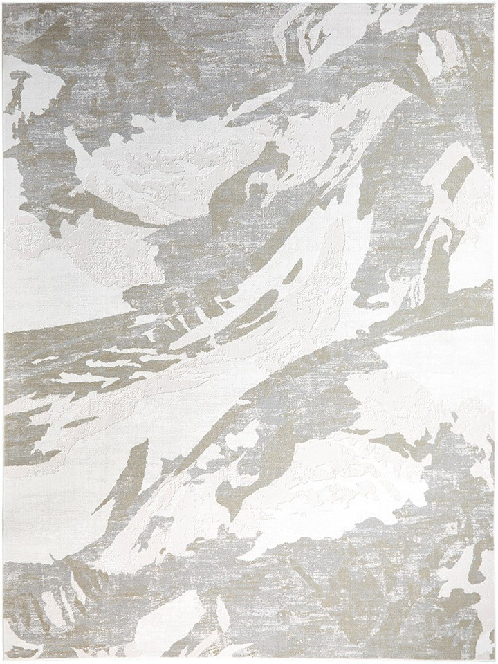 Skyline SK104 Abstract Ivory Grey Rug by Concept Looms