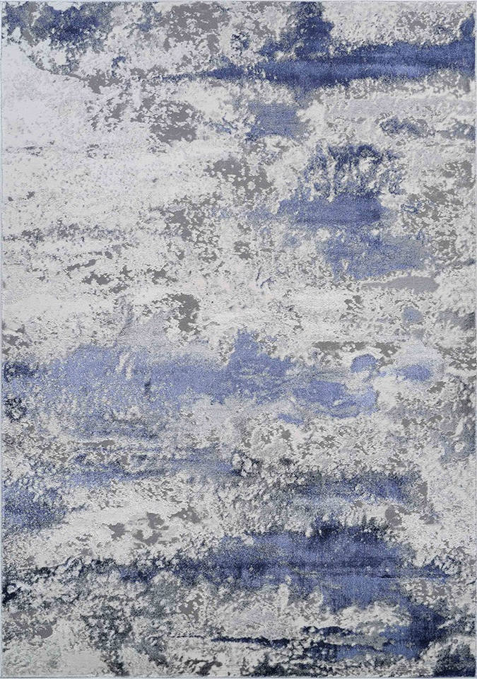 navy grey abstract rug portrait