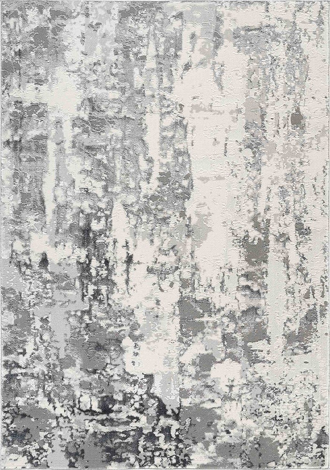 grey abstract rug portrait