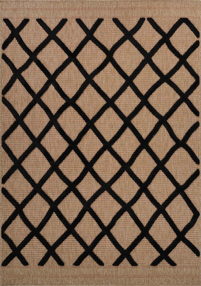 aztec black rug portrait