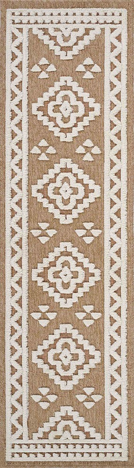 Harper Diamond Indoor Outdoor Cream Rug