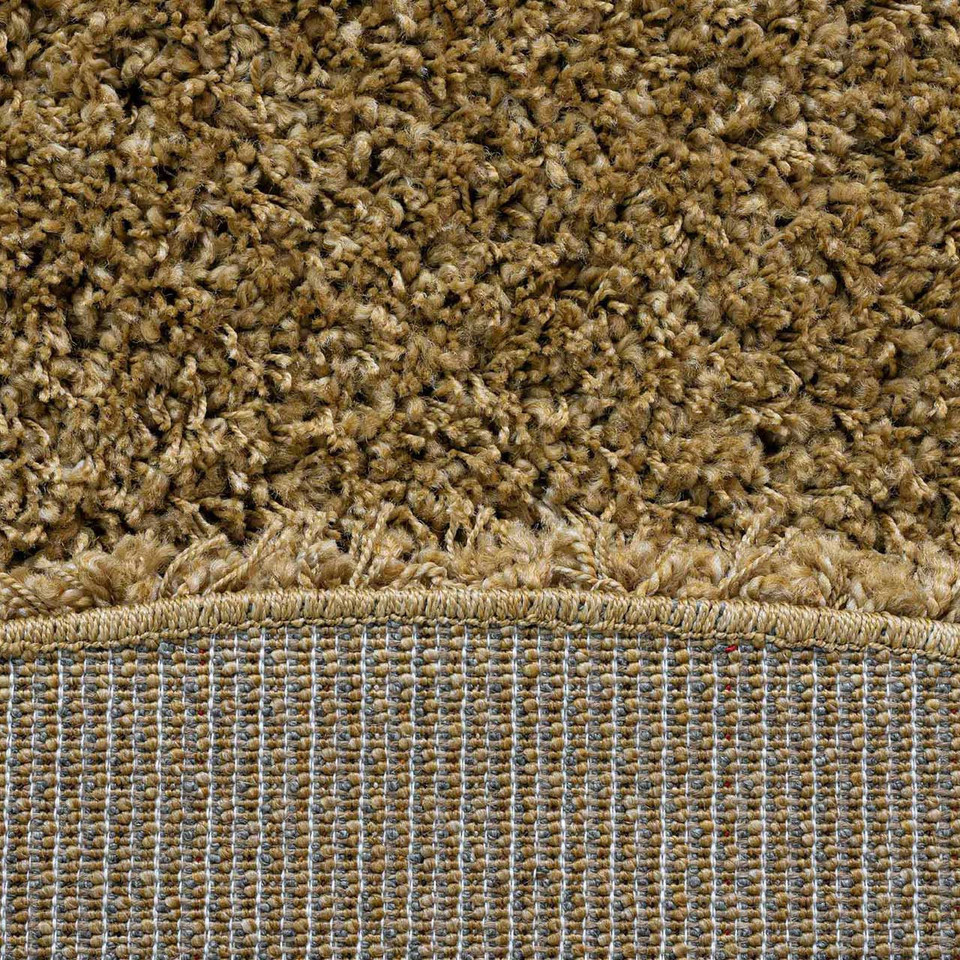 On Sale Twilight Thick Shaggy Gold Rug Runner 80x230cm
