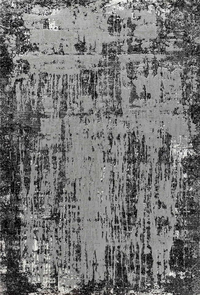 modern abstract abrasion black rug portrait