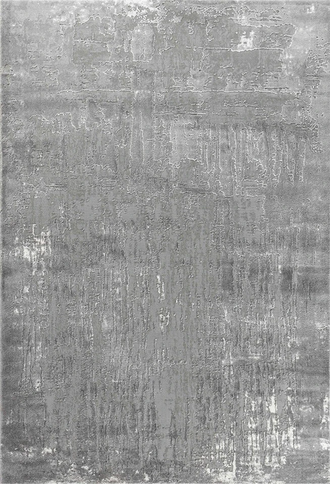 modern abstract abrasion grey rug portrait