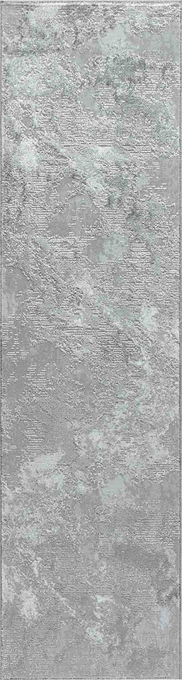 modern abstract sprayed grey rug runner portrait