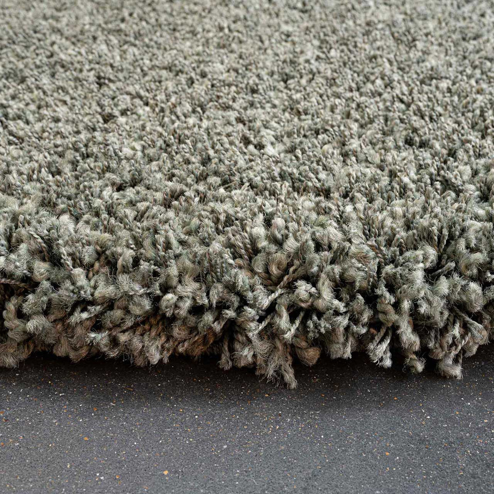 On Sale Twilight Thick Shaggy Green Rug 200x200cm Square