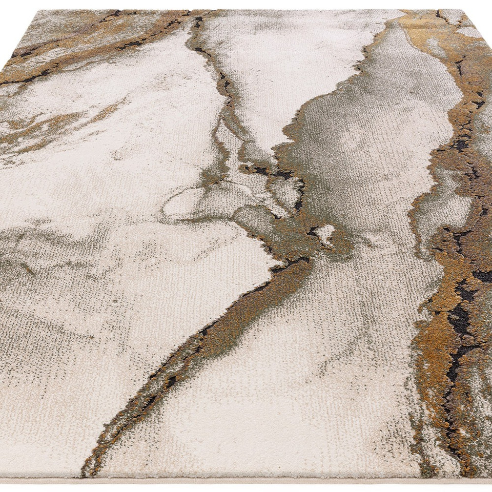 abstract green shaggy rug angle view silo