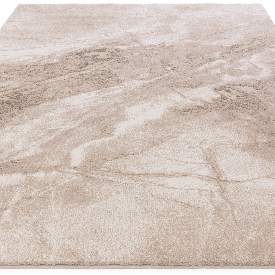 abstract beige shaggy rug angle view silo