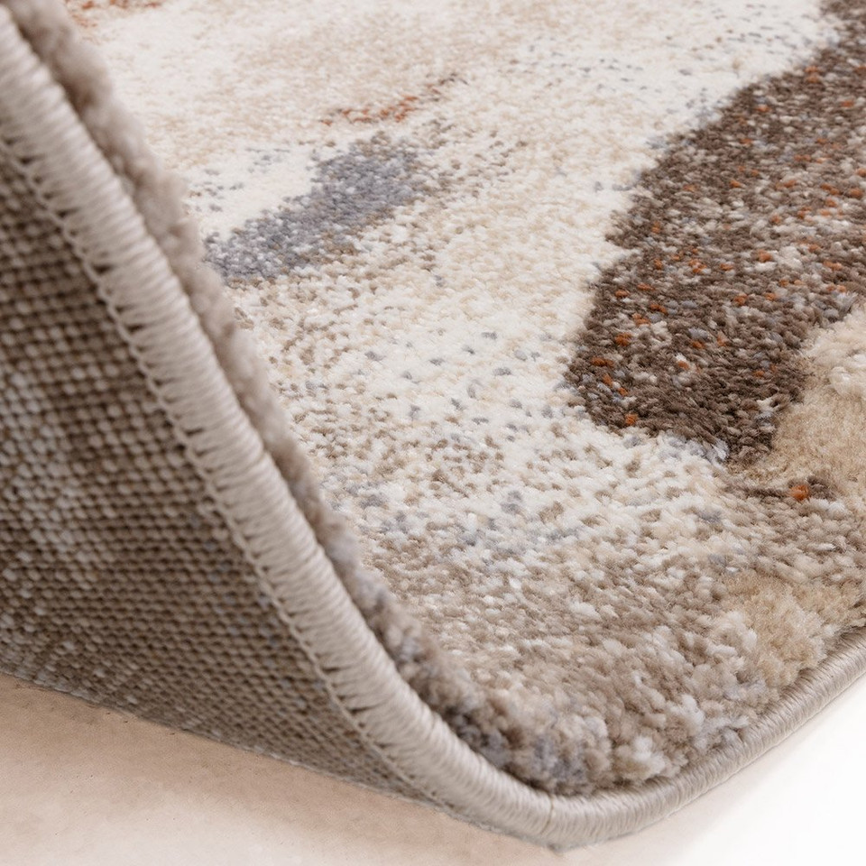 abstract terra shaggy rug fold silo