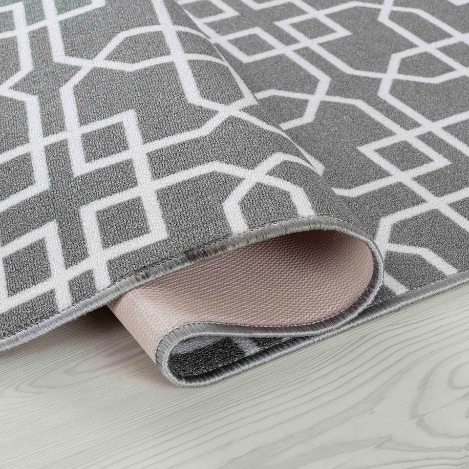 siam cubed grey cream doormat folded