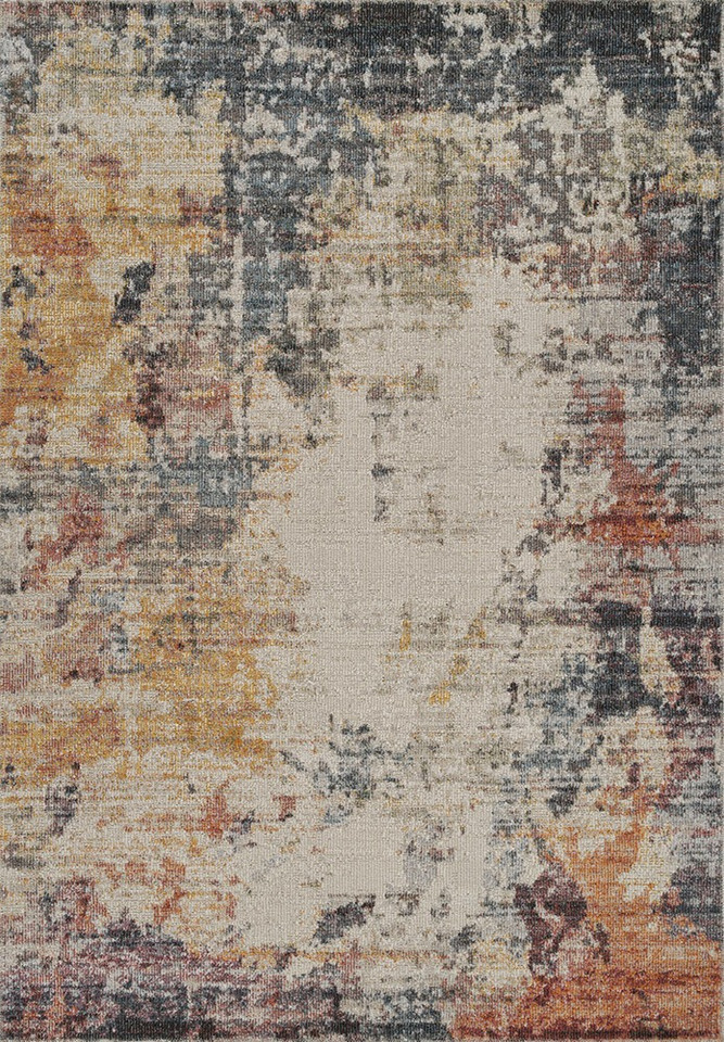 abstract multi-colour rug portrait