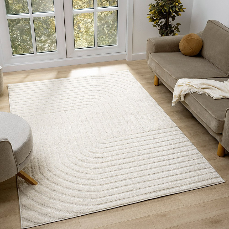 vertex cream rug living room with sofa