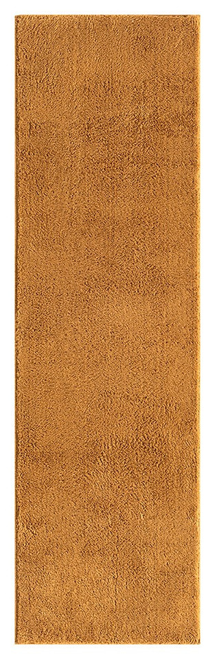 plain gold rug runner portrait