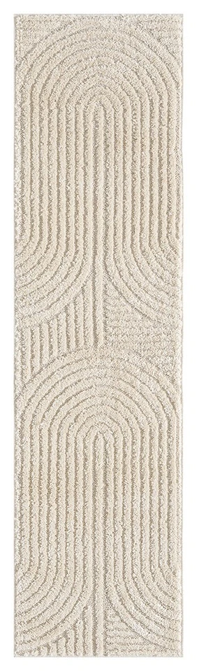 cirque cream rug runner portrait